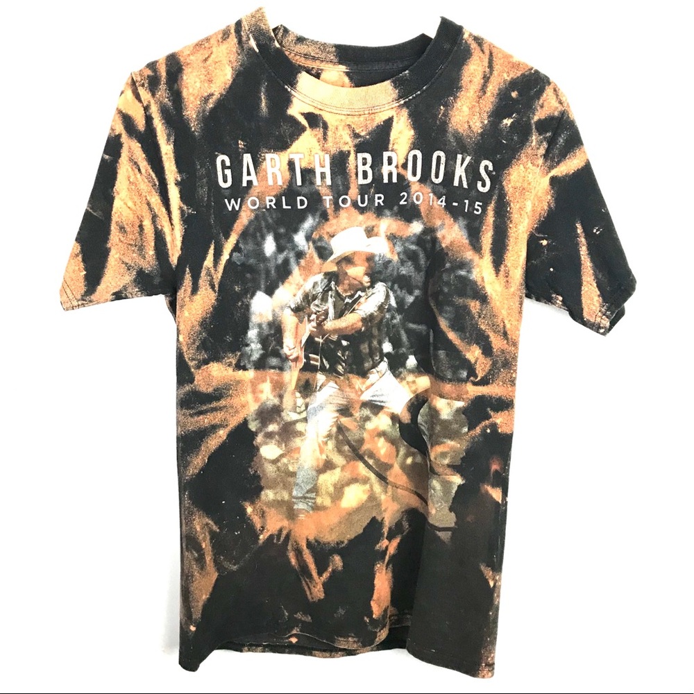 Garth Brooks Acid Wash World Tour Tee Size Small